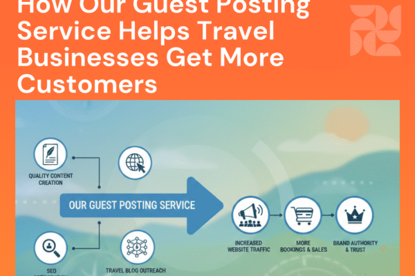 Guest posting service helping travel businesses attract more customers.